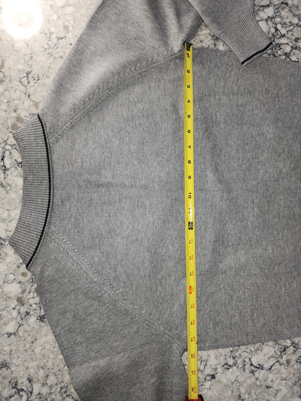 Alp N Rock Ladies Soren Polo Silver Gray Collared Knit Sweater Size Med. - Picture 7 of 7